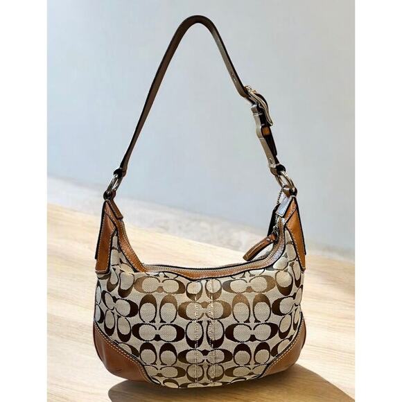 Y2K Coach 11576 Hamptons Large Signature Hobo & 40275 Bi-Fold Wallet - Picture 3 of 14